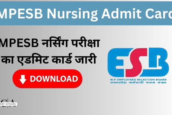 MPESB Nursing Admit Card